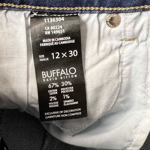 𝅺Buffalo Mid Rise Straight  Leg jeans Size 12 - Picture 7 of 8